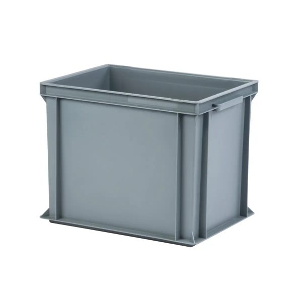 CUTIE GRI 400X300X320MM BAZA SI LATURI PLINE+MANERE