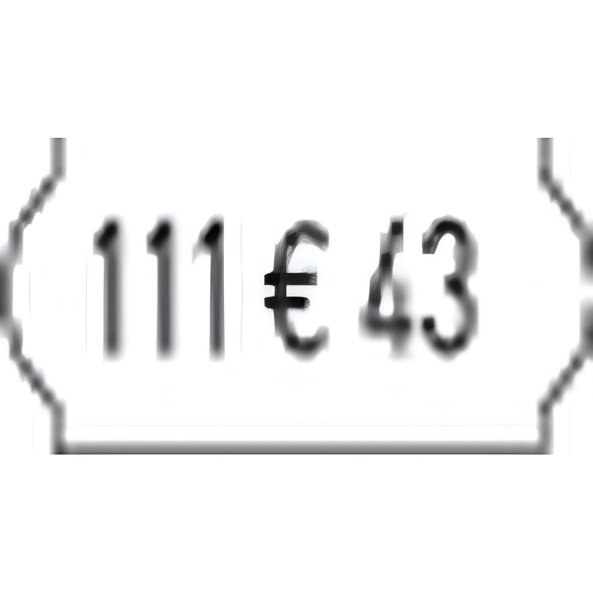 ETICHETE AUTOCOLANTE ALB PT. PISTOL ETICHET. CU IMPRIMARE PE 1 RAND (15000 BUC) - imagine 1