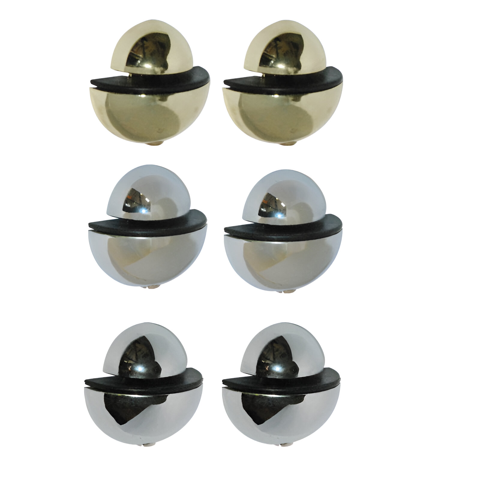 580101.0041 SUPORT PT. POLITE DE STICLA IN PERETE "BALL" REGLABIL 5-15 MM - imagine 1