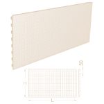 PANOU PERFORAT PENTRU SCULE 125X40 CM ALB RAL 9001 - imagine 2