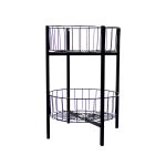 COS SARMA ROTUND PT PROMOTII, DEMONTABIL PE 2 NIVELURI NEGRU H85 CM DIAM. 50 CM