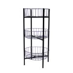 COS SARMA ROTUND PT PROMOTII, DEMONTABIL PE 3 NIVELURI NEGRU H110 CM DIAM. 50 CM