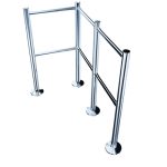 COLOANA PT. GHIDAJ ACCES MAGAZINE DIAMETRU 50 MM H107 CM CU 2 CONEXIUNI INOX - imagine 2