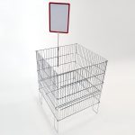 COS PT. PROMOMOTII MARFA PLIABIL, DIN SARMA 40X40 H70 CM CROMAT - imagine 4