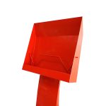 STAND PT. CATALOAGE /REVISTE H 170 CM METALIC ROSU RAL 2002 - imagine 2