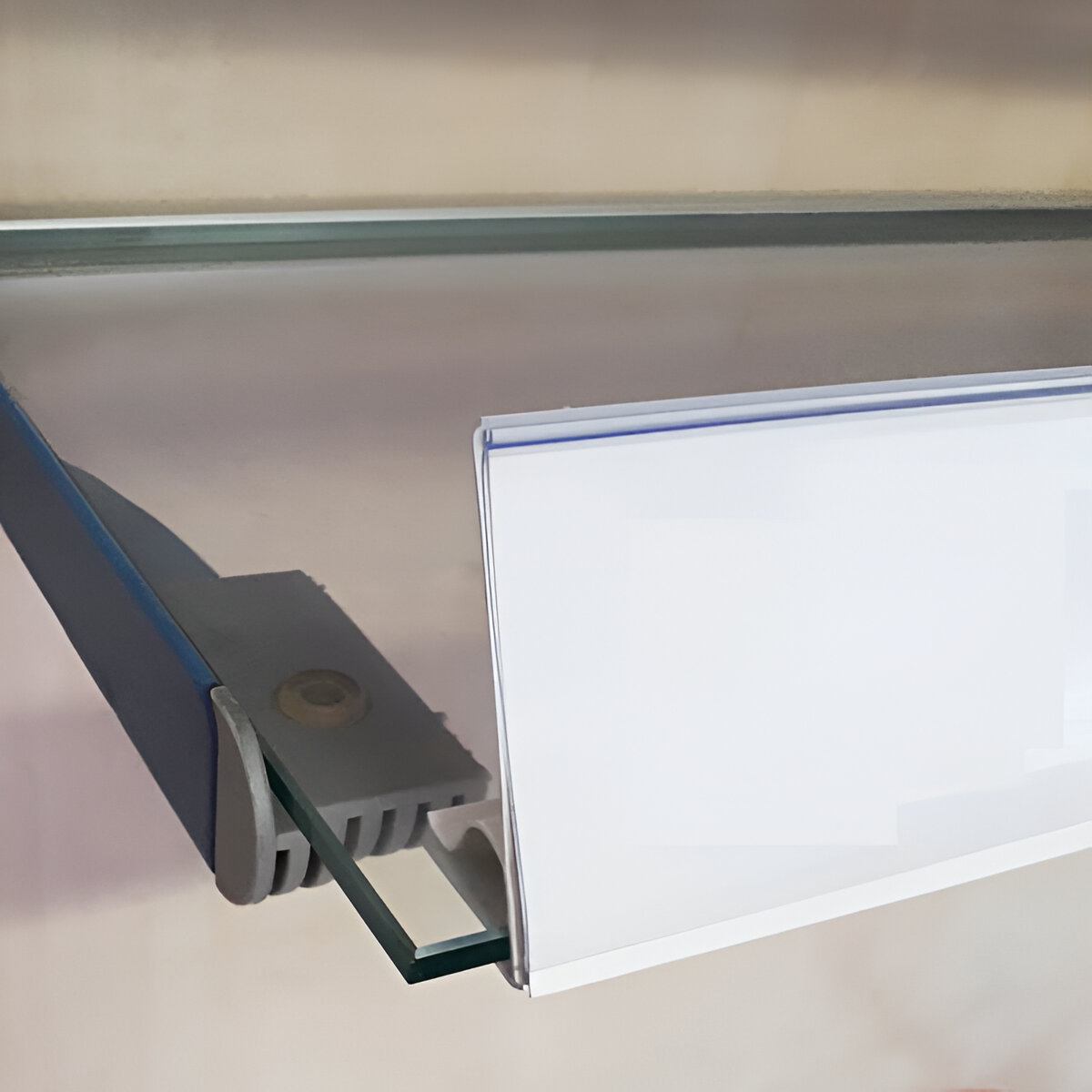 851730.0006-1 PROFIL BANDA SUPORT DE PRET PVC PENTRU RAFT SARMA / STICLA LUNGIME 3 METRI ALB - imagine 1