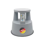 TABURET - SCARA CU 2 NIVELURI H40 CM 150KG GRI CU ROTI
