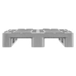 PALET PLASTIC H1 PE 1200X800X160 MM CU MARGINE 7 MM GRI - imagine 6