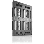 PALET PLASTIC D1 PE ECO 1200X800X150 MM NEGRU