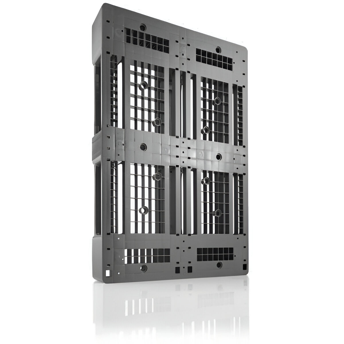 851752.0019-1 PALET PLASTIC D1 PE ECO 1200X800X150 MM NEGRU - imagine 1