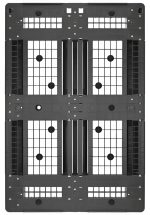 PALET PLASTIC D1 PE ECO 1200X800X150 MM NEGRU - imagine 3