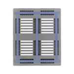 PALET PLASTIC INDUSTIRAL CR3-5 HDPE 1200X1000X160MM NEGRU - imagine 2