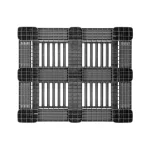 PALET PLASTIC INDUSTIRAL CR3-5 HDPE 1200X1000X160MM NEGRU - imagine 4