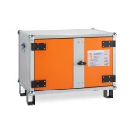 DULAP METALIC ANTIFOC DEPOZITARE BATERII 80X66X62CM + PICIOARE