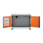 DULAP METALIC ANTIFOC DEPOZITARE BATERII 80X66X62CM + PICIOARE - imagine 6