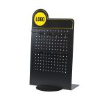 STAND METALIC PERFORAT 380X556 MM PENTRU INCUIETORI NEGRU RAL9005