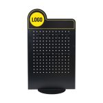 STAND METALIC PERFORAT 380X556 MM PENTRU INCUIETORI NEGRU RAL9005 - imagine 2