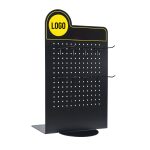 STAND METALIC PERFORAT 380X556 MM PENTRU INCUIETORI NEGRU RAL9005 - imagine 3