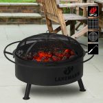 VATRA DE FOC CU GRATAR LANDMANN 06302, OTEL, 78 X 55 CM, 1 SUPRAFATA, NEGRU - imagine 3