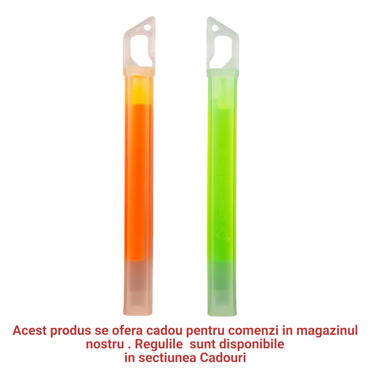 852099.2031 BETE LUMINOASE LIFESYSTEMS LIGHT STICKS, VERDE/PORTOCALIU, 2BUC/PACHET - imagine 1