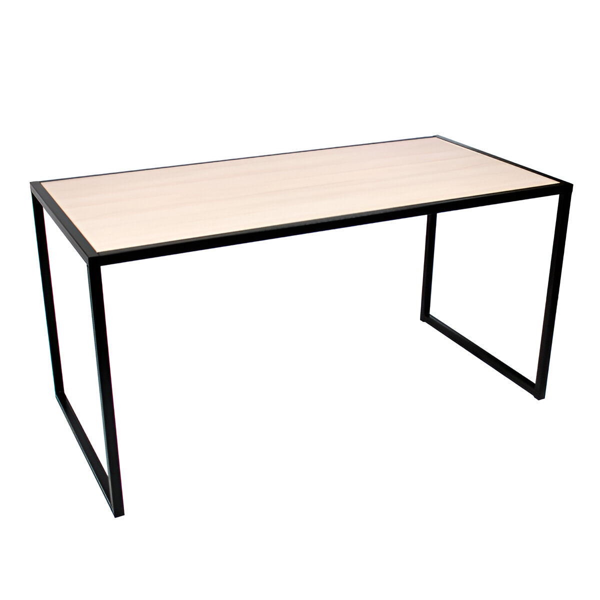 858000.0414 MASA PT.PREZENTARE PRODUSE 80X160X80 CM,CADRU METALIC NEGRU, BLAT ARTAR - imagine 1