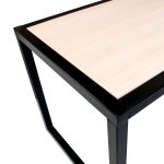 MASA PT.PREZENTARE PRODUSE 50X130X50 CM,CADRU METALIC NEGRU, BLAT ARTAR - imagine 4