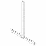 COLOANA H141.5CM & 2 PICIOARE 50CM CU PARTI CONECTOARE RAL7016 - imagine 4