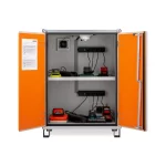 DULAP METALIC ANTIFOC DEPOZITARE & INCARCARE BATERII 89X66X111CM + PICIOARE. 1-F - imagine 9