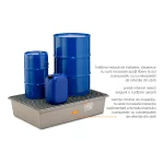 CUVA GRP 220LT 128X85X29 CM CU GRATAR GALVANIZAT - imagine 5