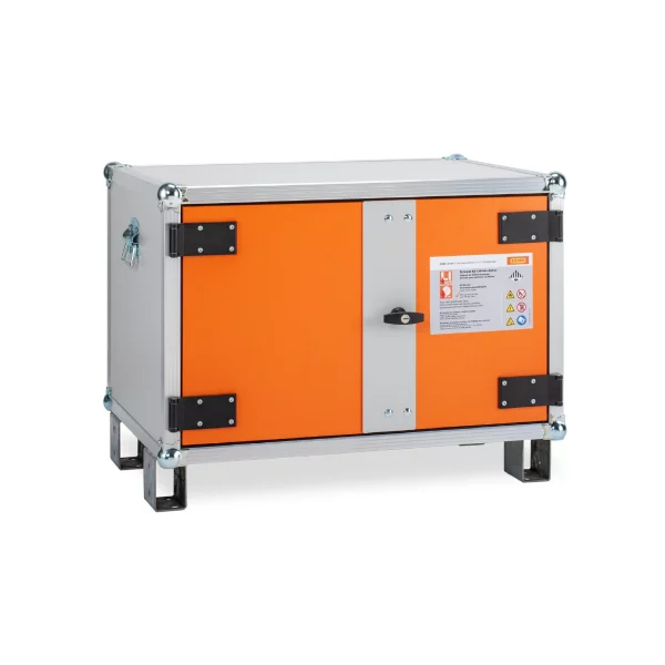 DULAP METALIC ANTIFOC DEPOZITARE & INCARCARE BATERII 89X66X62 CM CU PICIOARE