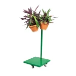 COLOANA H1023 STAND FLORI CU BAZA 500X500MM 4 ROTI VERDE RAL 6029 - imagine 6