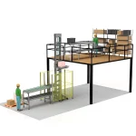 SISTEM LIFT+CONVEIOR AUTOMATIZAT PENTRU TRANSFER CUTII L600 MM - imagine 2