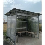 ADAPOST PENTRU FUMAT 3500 x 2200 H2400 MM + BANCUTE LEMN